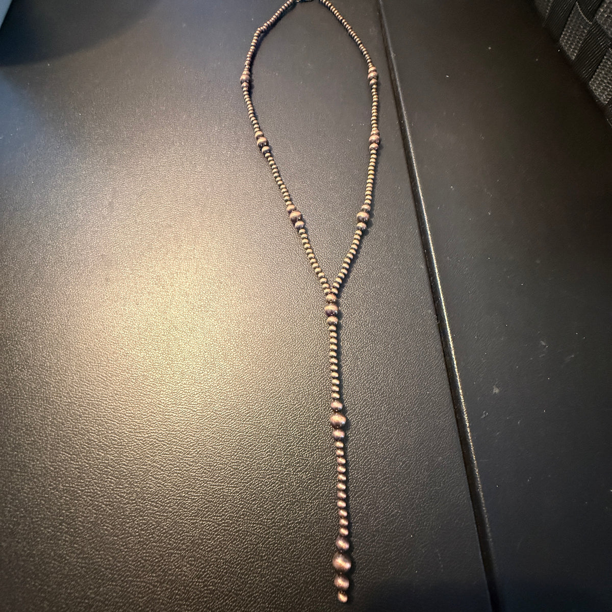 Genuine Copper Pearl Beads Necklace 20 Inch Western Elite Jewelry