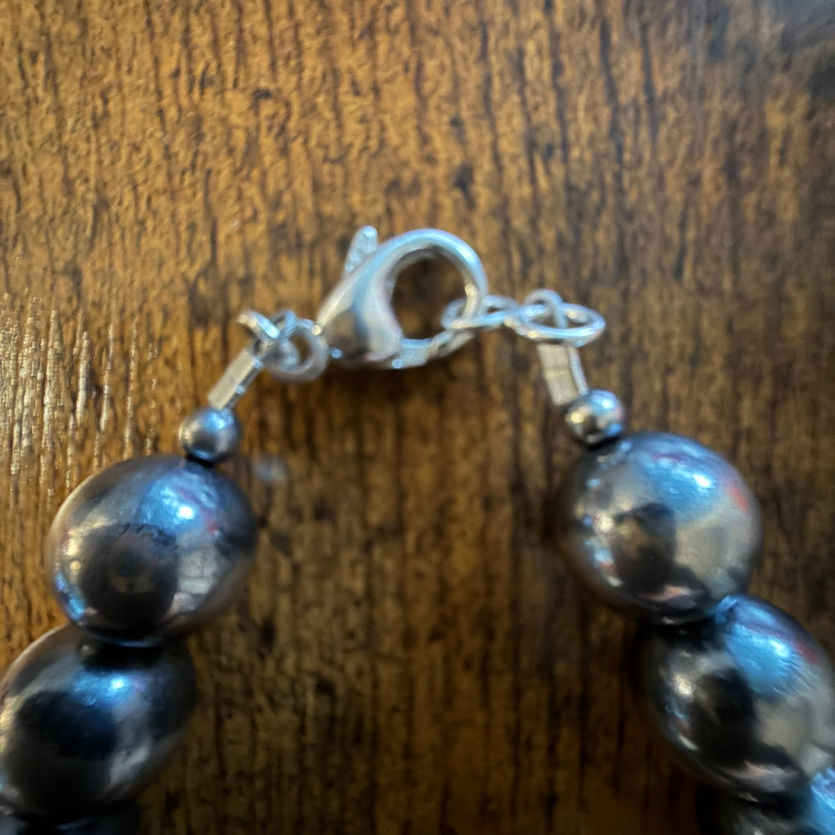 Desert Pearl Huge 12mm Pearl Necklace in Sterling Silver Wild West Boho