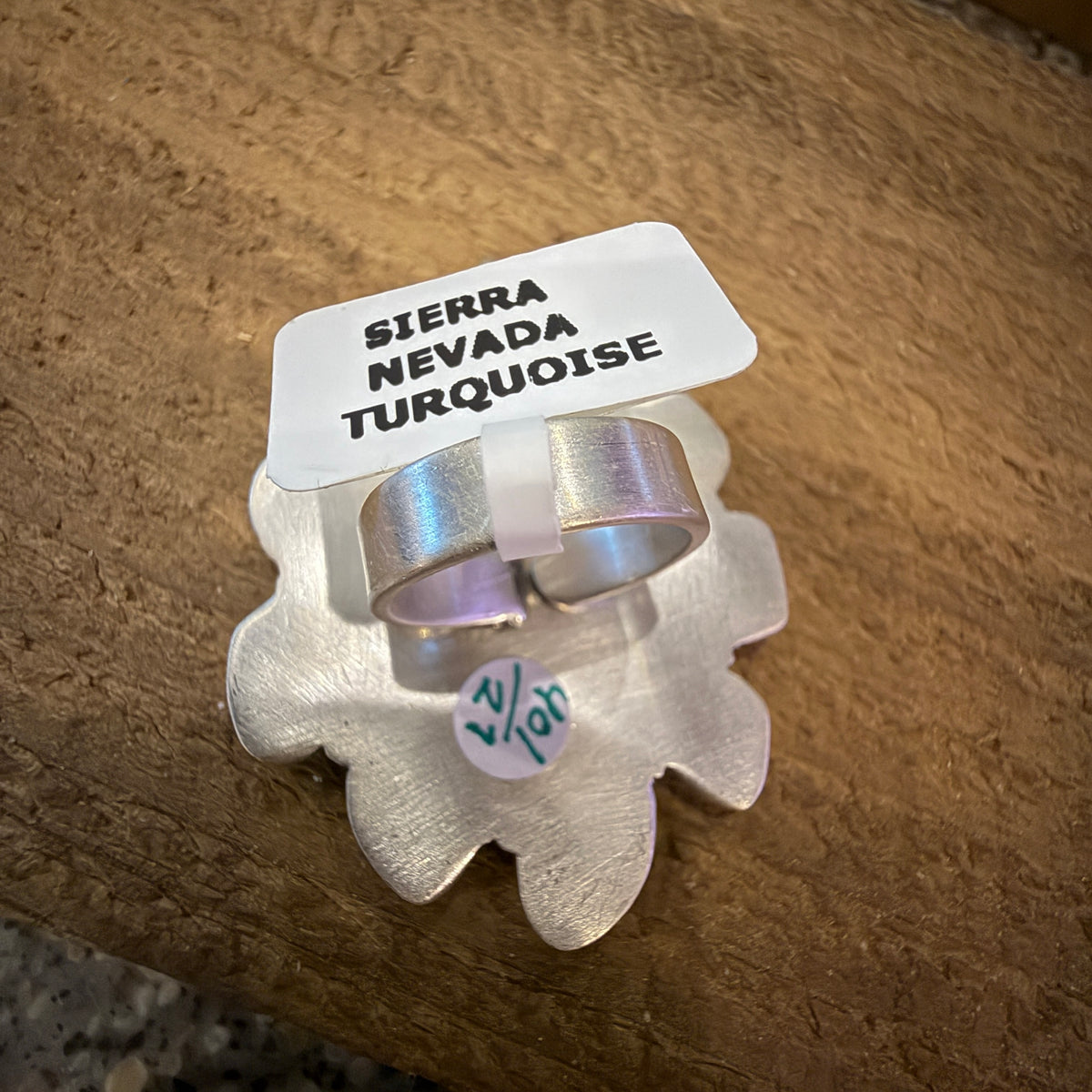 Sierra Nevada Turquoise Oversized Statement Adjustable Cluster Ring in Sterling Silver Silver Elegant