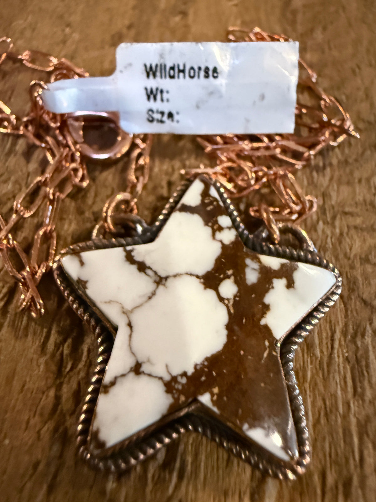 Wild Horse Dahlia Star Necklace and Wild Horse Desert Pearl Rondell Necklace Gift Set in Genuine Copper