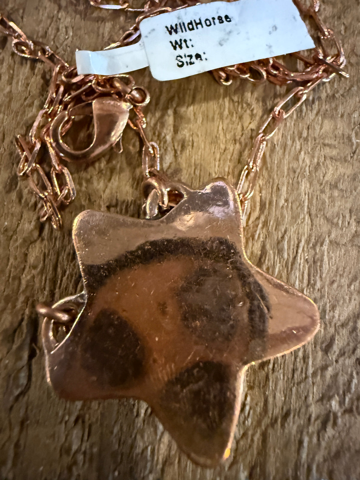Wild Horse Dahlia Star Necklace and Wild Horse Desert Pearl Rondell Necklace Gift Set in Genuine Copper