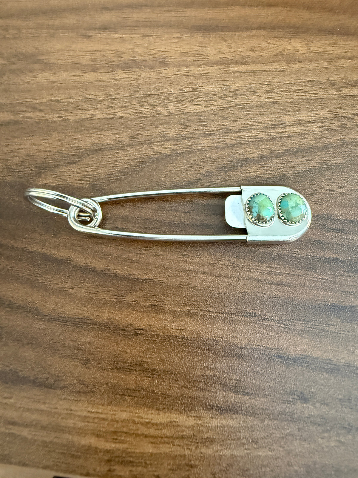 Navajo Handmade Dorothy Yazzie Royston Turquoise Keychain in Sterling Silver (Copy)