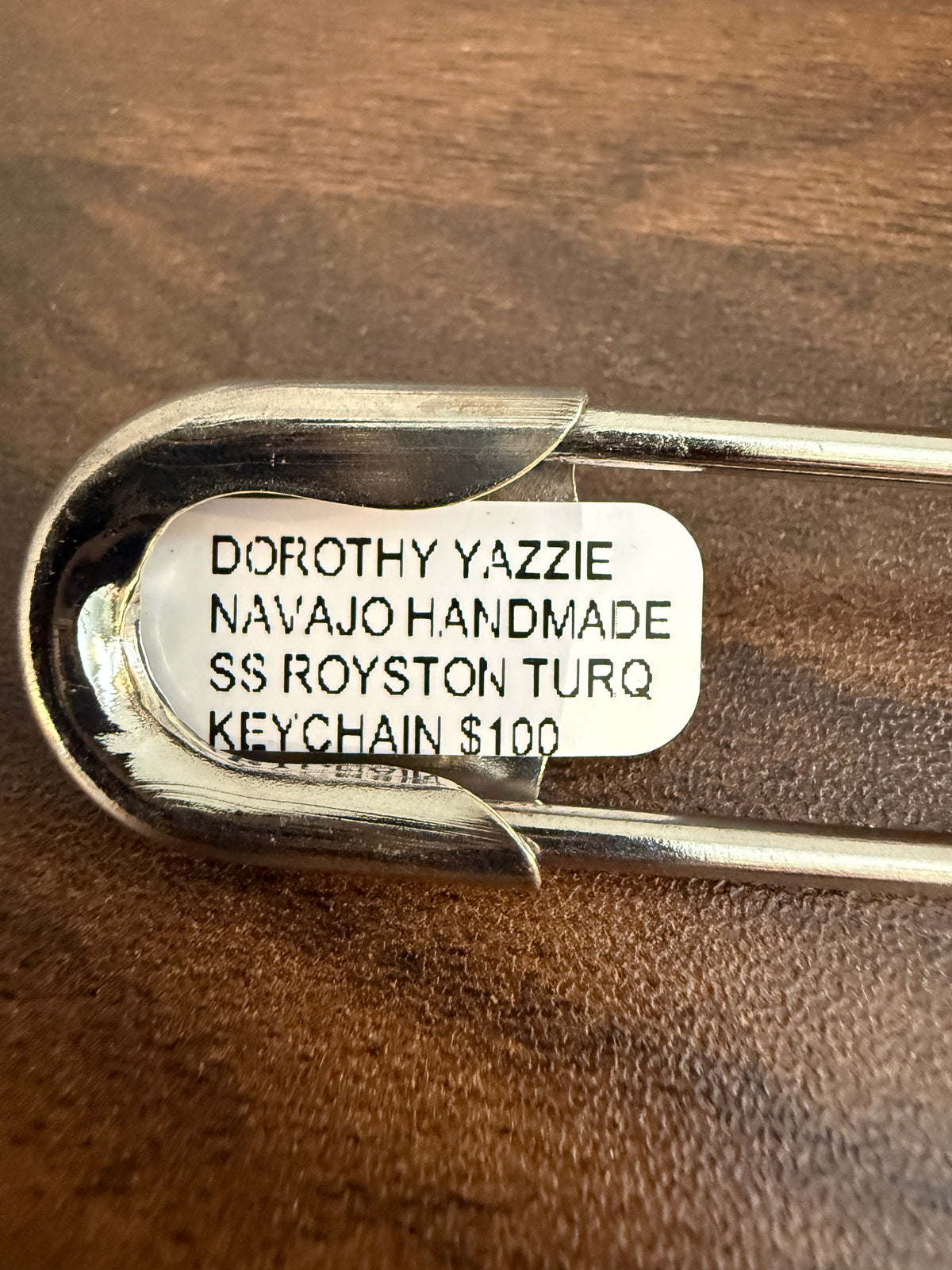 Navajo Handmade Dorothy Yazzie Royston Turquoise Keychain in Sterling Silver (Copy)