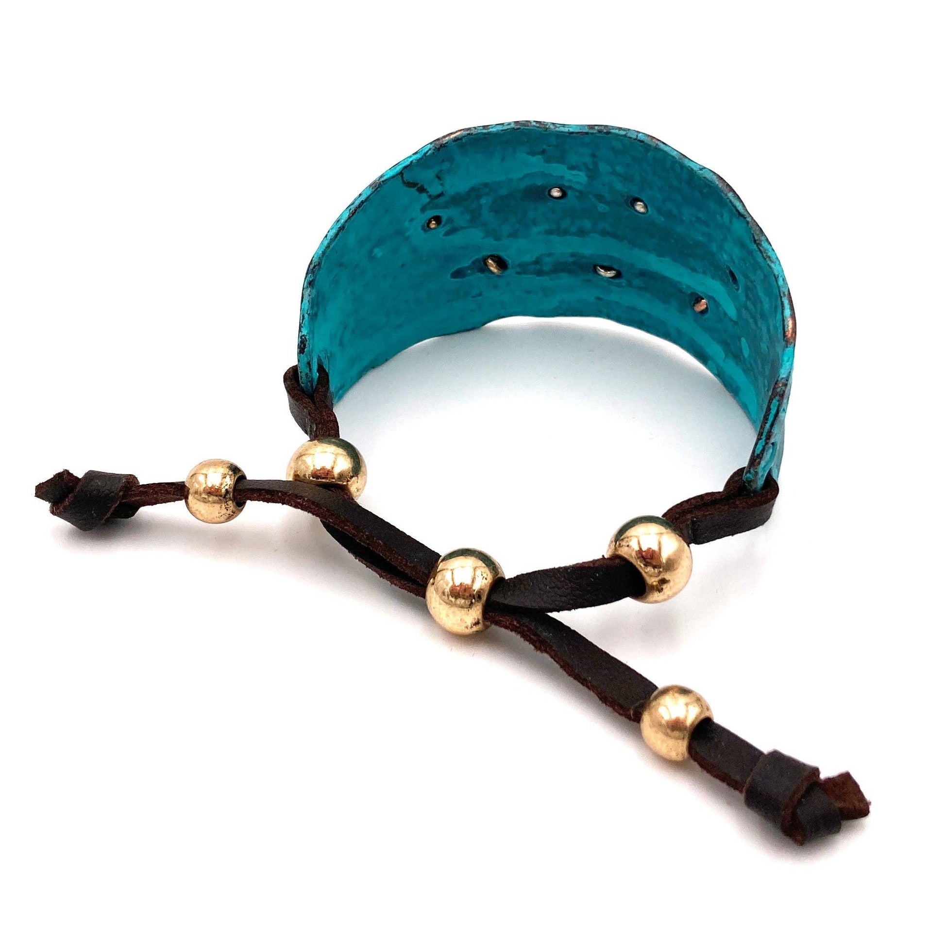 Native Cross Arrow Red Stone Western Bracelet Cuff with Adjustable Leather Straps Silver Elegant